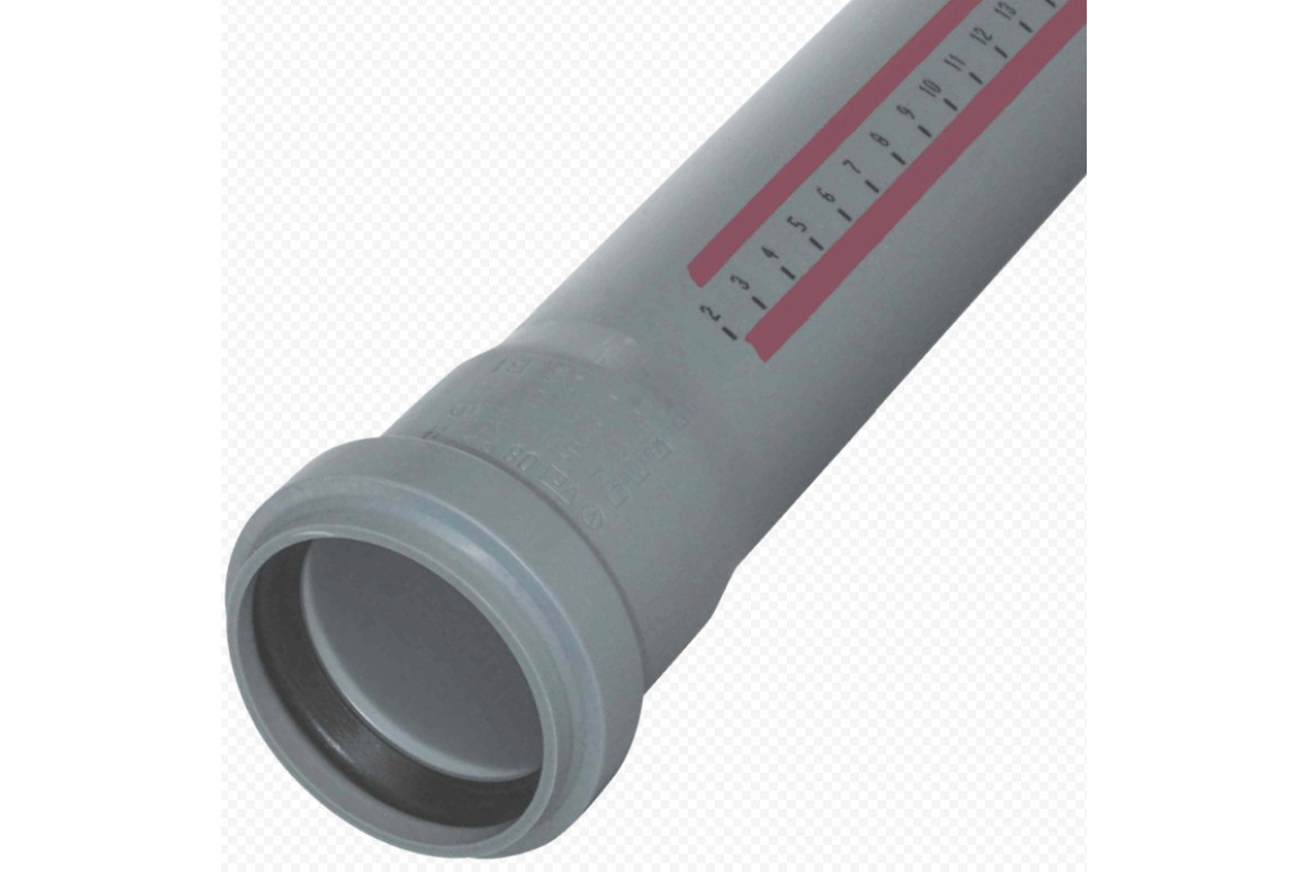 Труба PP-H с раструбом серая HT HTEM Дн 32х1,8 б/нап L=0,25м в/к Ostendorf 110010