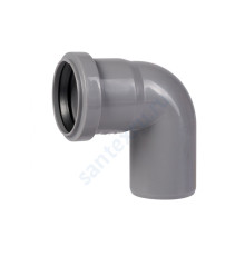 Отвод PP-H серая HT HTB Дн 160х87гр б/нап в/к Ostendorf 117140
