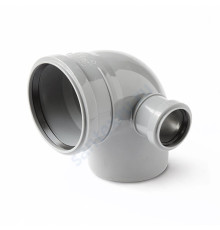 Отвод PP-H с выходом правый серый Дн 110х50х90гр б/нап в/к Ostendorf 904026
