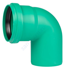 Отвод PP-MD зелёный KG2000 KG2000B Дн 160х87гр б/нап в/к Ostendorf 771550