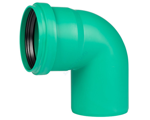 Отвод PP-MD зелёный KG2000 KG2000B Дн 125х87гр б/нап в/к Ostendorf 771450