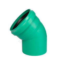 Отвод PP-MD зелёный KG2000 KG2000B Дн 200х45гр б/нап в/к Ostendorf 771620