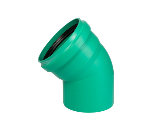 Отвод PP-MD зелёный KG2000 KG2000B Дн 400х45гр б/нап в/к Ostendorf 771920
