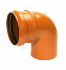 Отвод PP-B коричневый Дн 110х15гр б/нап в/к VALFEX 30104110