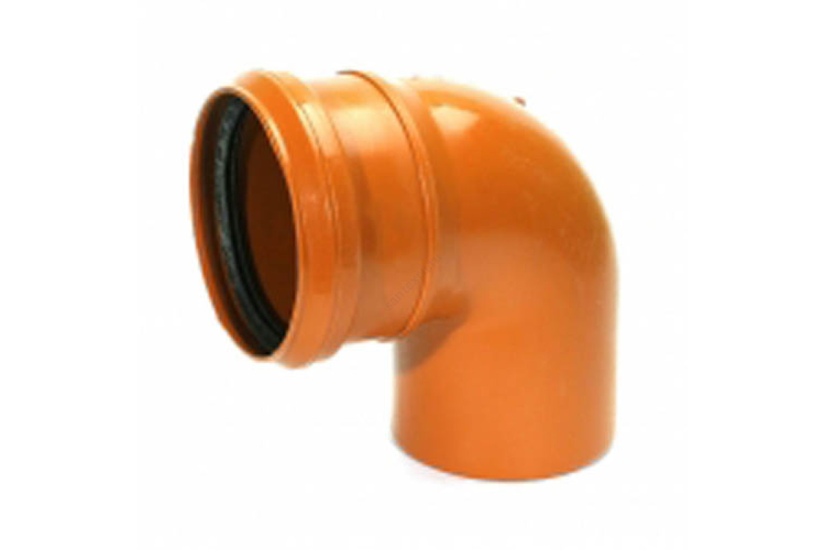 Отвод PP-B коричневый Дн 110х67гр б/нап в/к VALFEX 30107110