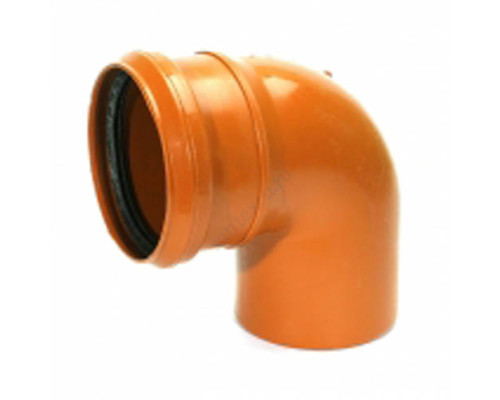 Отвод PP-B коричневый Дн 110х67гр б/нап в/к VALFEX 30107110