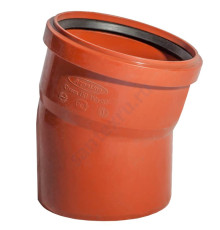 Отвод PP-B коричневый Дн 110х30гр б/нап в/к Политэк