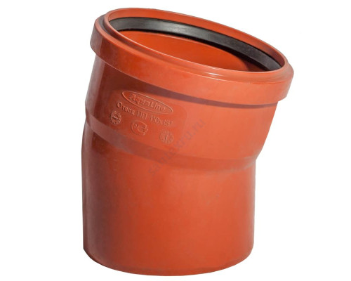 Отвод PP-B коричневый Дн 110х30гр б/нап в/к Политэк