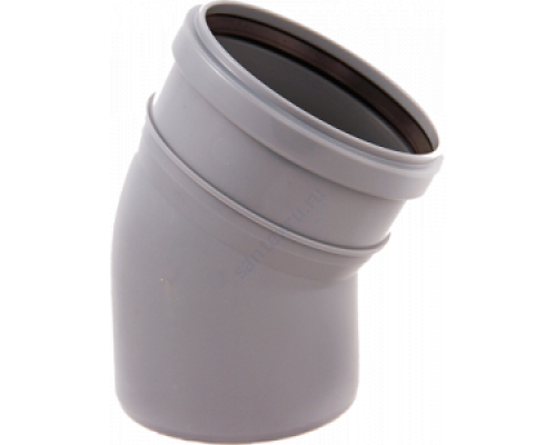 Отвод PP-H серый Дн 110х67гр б/нап в/к RTP (РосТурПласт) 16356