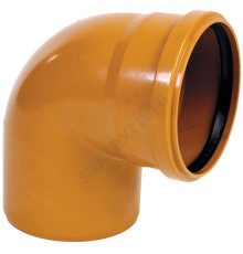 Отвод PP-B коричневый Дн 110х45гр б/нап в/к RTP (РосТурПласт) 11646