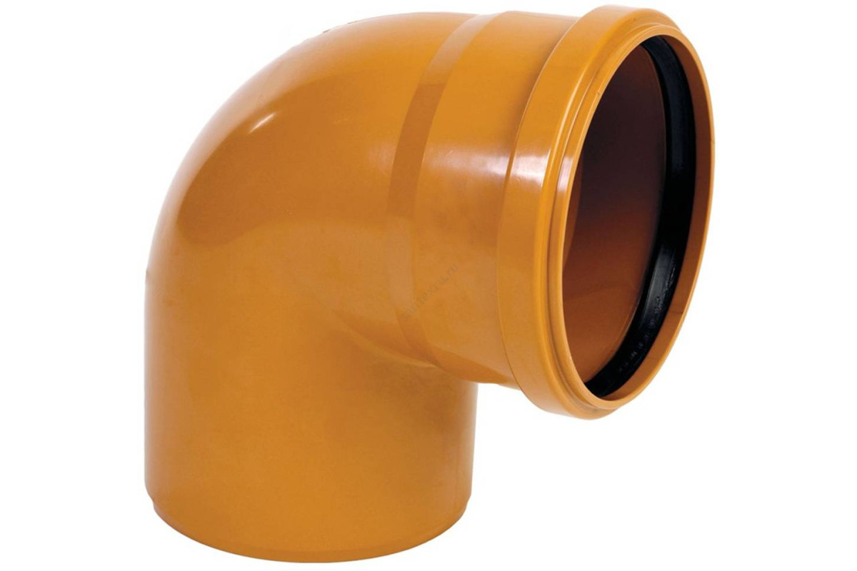 Отвод PP-B коричневый Дн 110х87гр б/нап в/к RTP (РосТурПласт) 11648