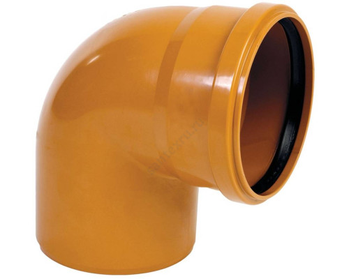 Отвод PP-B коричневый Дн 200х45гр б/нап в/к RTP (РосТурПласт) 15610