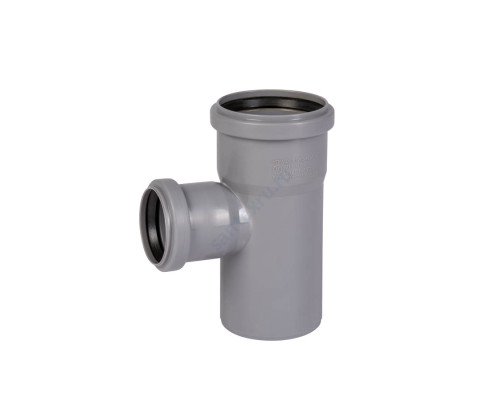 Тройник PP-H переходной серая HT HTEA Дн 90х50х87гр б/нап в/к Ostendorf 114420