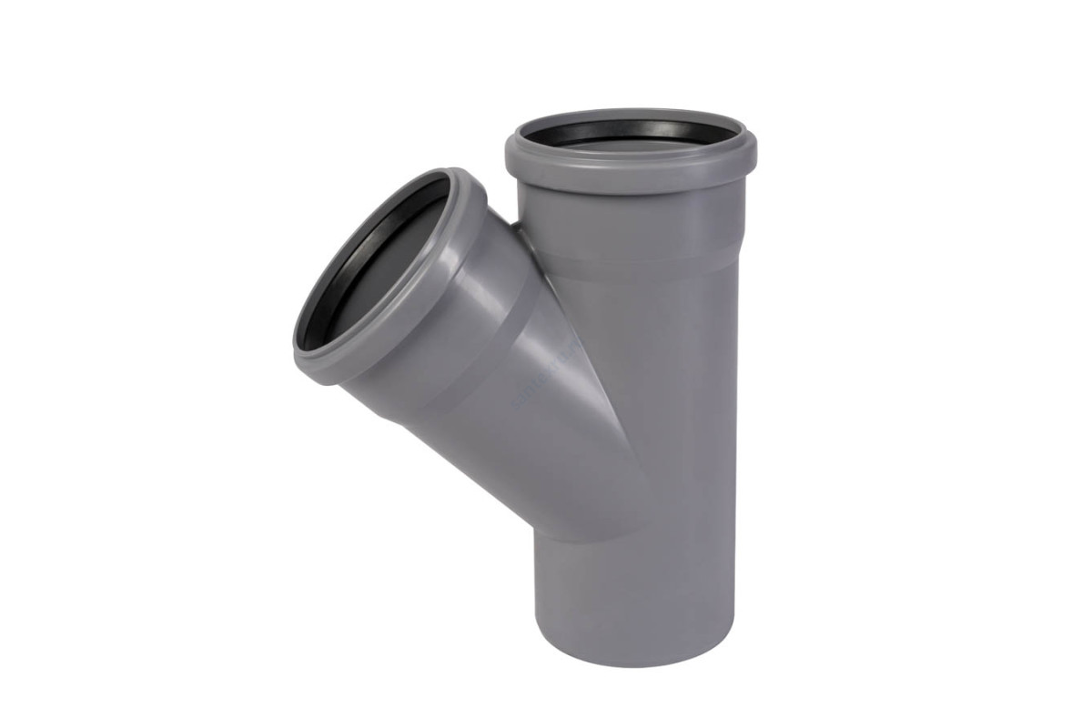 Тройник PP-H серая HT HTEA Дн 32х32х67гр б/нап в/к Ostendorf 110300