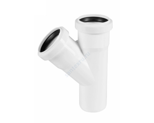 Тройник PP-H белый HT HTEAw Дн 50х50х87гр б/нап в/к Ostendorf 559670