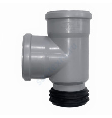 Тройник PP-H восстановитель раструба серый HT Дн 110х110х87гр б/нап Ostendorf 115740 
