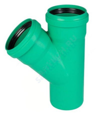 Тройник PP-MD зелёный KG2000 KG2000EA Дн 200х200х45гр б/нап в/к Ostendorf 772660