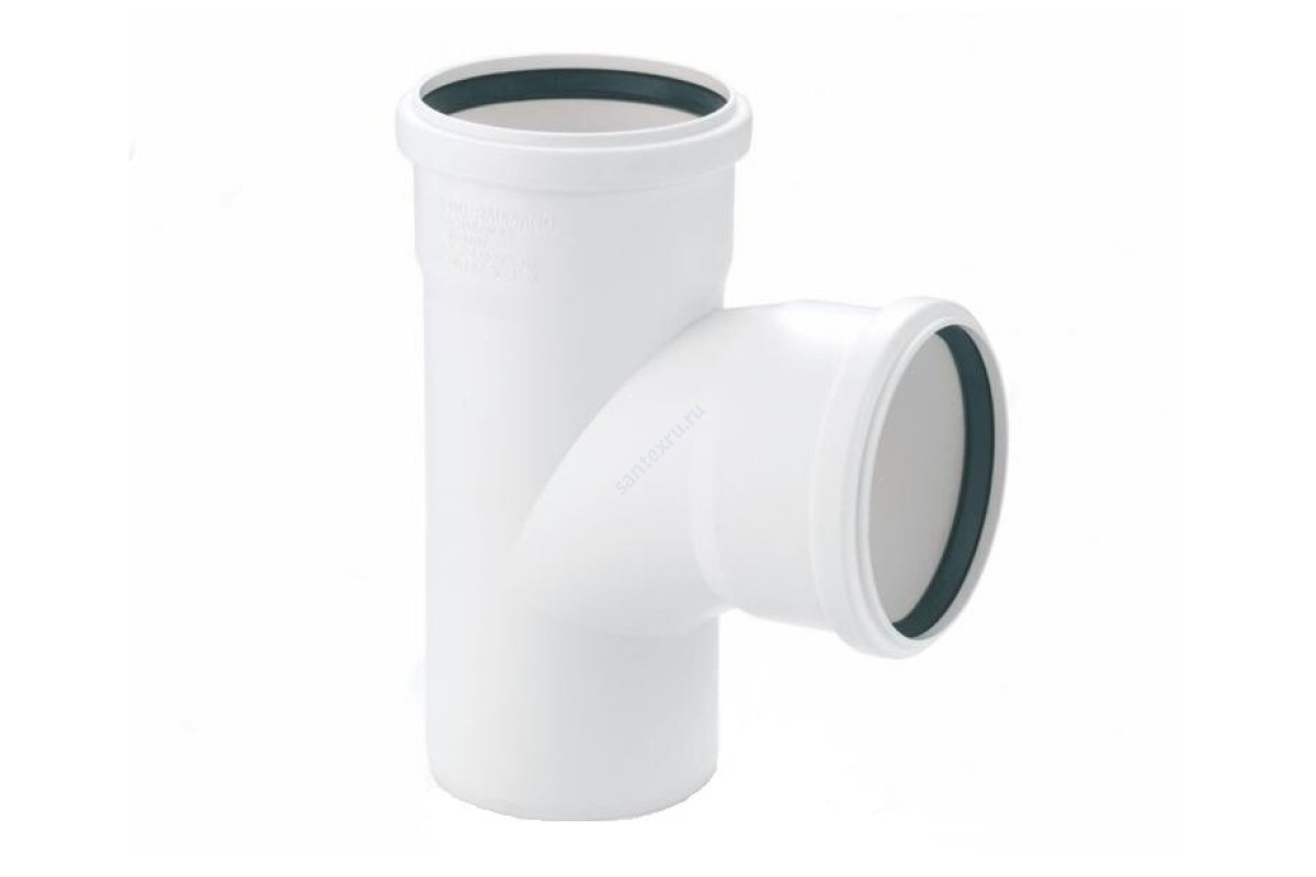 Тройник PP-H бесшумный белый max flow Дн 110х110х87гр б/нап в/к Rehau 11230051001