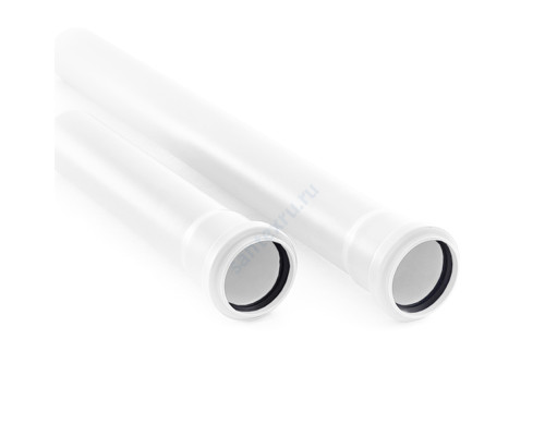 Труба PP-H с раструбом белая Дн 32х1,8 б/нап L=0,75м в/к RTP (РосТурПласт) 27514
