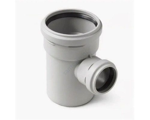 Тройник PP-H переходной бесшумный белый Дн 110х50х87гр б/нап в/к RTP (РосТурПласт) 24558