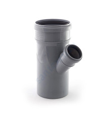 Тройник PP-H переходной серый Дн 40х32х45гр б/нап в/к RTP (РосТурПласт) 27140