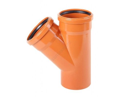 Тройник PP-B переходной коричневый Дн 160х110х87гр б/нап в/к RTP (РосТурПласт) 11683