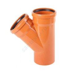 Тройник PP-B переходной коричневый Дн 200х160х87гр б/нап в/к RTP (РосТурПласт) 16115