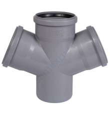 Крестовина PP-H 1-плоскостная серая HT HTDA Дн 110х110х110х67гр б/нап в/к Ostendorf 115900