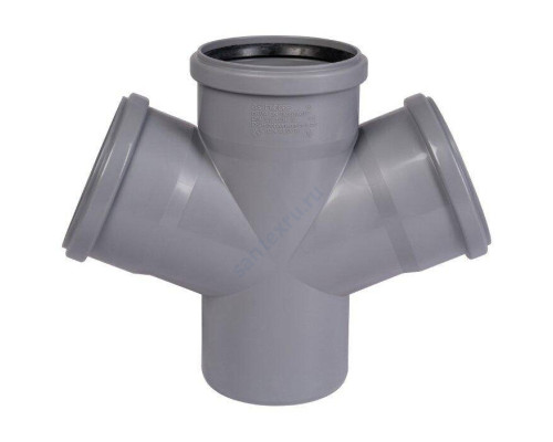 Крестовина PP-H 1-плоскостная серая HT HTDA Дн 110х50х50х45гр б/нап в/к Ostendorf 115540