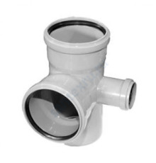 Крестовина PP-H 2-плоскостная правая серая HT HTEDR Дн 110х110х50х87гр б/нап в/к Ostendorf 115960