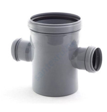 Крестовина PP-H 1-плоскостная серый Дн 110х110х50х87гр б/нап в/к VALFEX 27211115