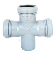 Крестовина PP-H 1-плоскостная серая Дн 110х50х50х87гр б/нап в/к RTP (РосТурПласт) 11326