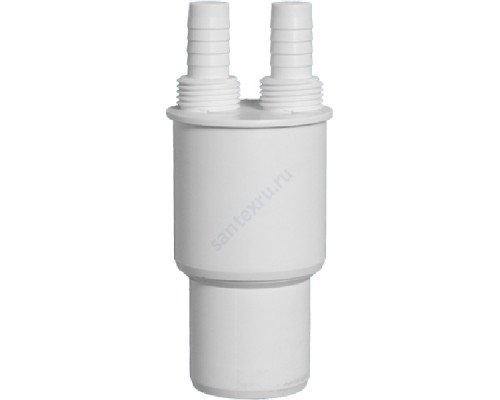 Муфта PP-H переходная белая HT Дн 50х40 б/нап резьба 1/2"НР , штуцер 14мм Alca Plast AKS6