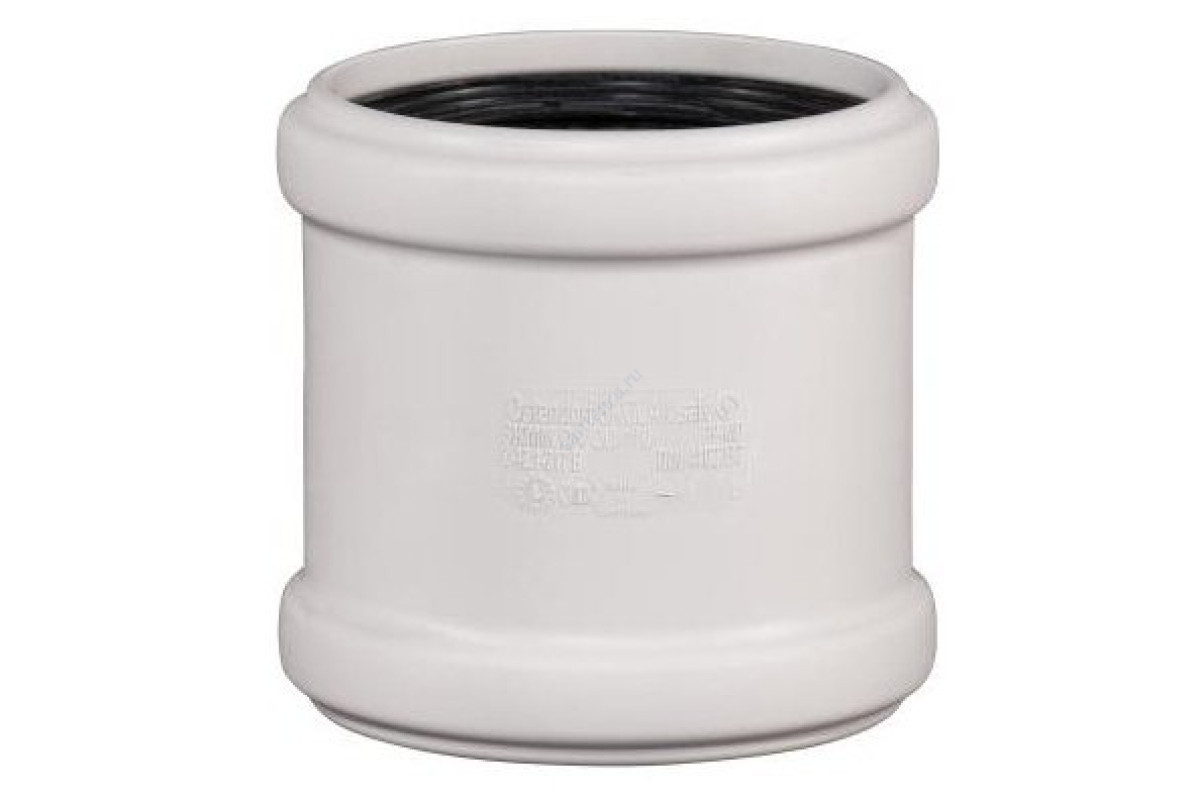 Муфта (PP-MD) двухраструбная бесшумная светло-серая Skolan dB SKMM Дн 160 (DN150) б/нап в/к Ostendorf 337510