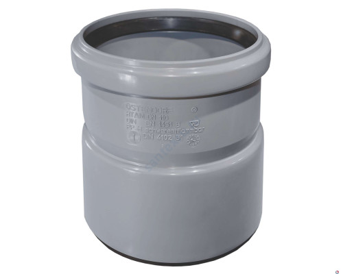Муфта PP-H насадная серая HT HTAM Дн 110 б/нап в/к Ostendorf 115810