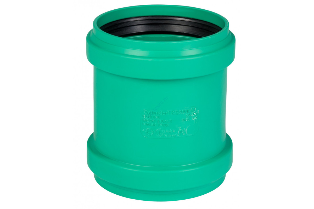 Муфта PP-MD ремонтная зелёная KG2000 KG2000U Дн 250 б/нап в/к Ostendorf 778700