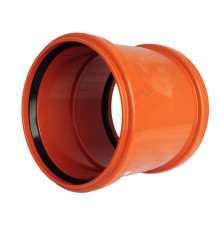 Муфта PP-B двухраструбная коричневая Дн 110 б/нап VALFEX 30106110