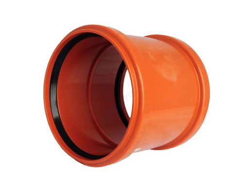 Муфта PP-B двухраструбная коричневая Дн 160 б/нап VALFEX 30106160