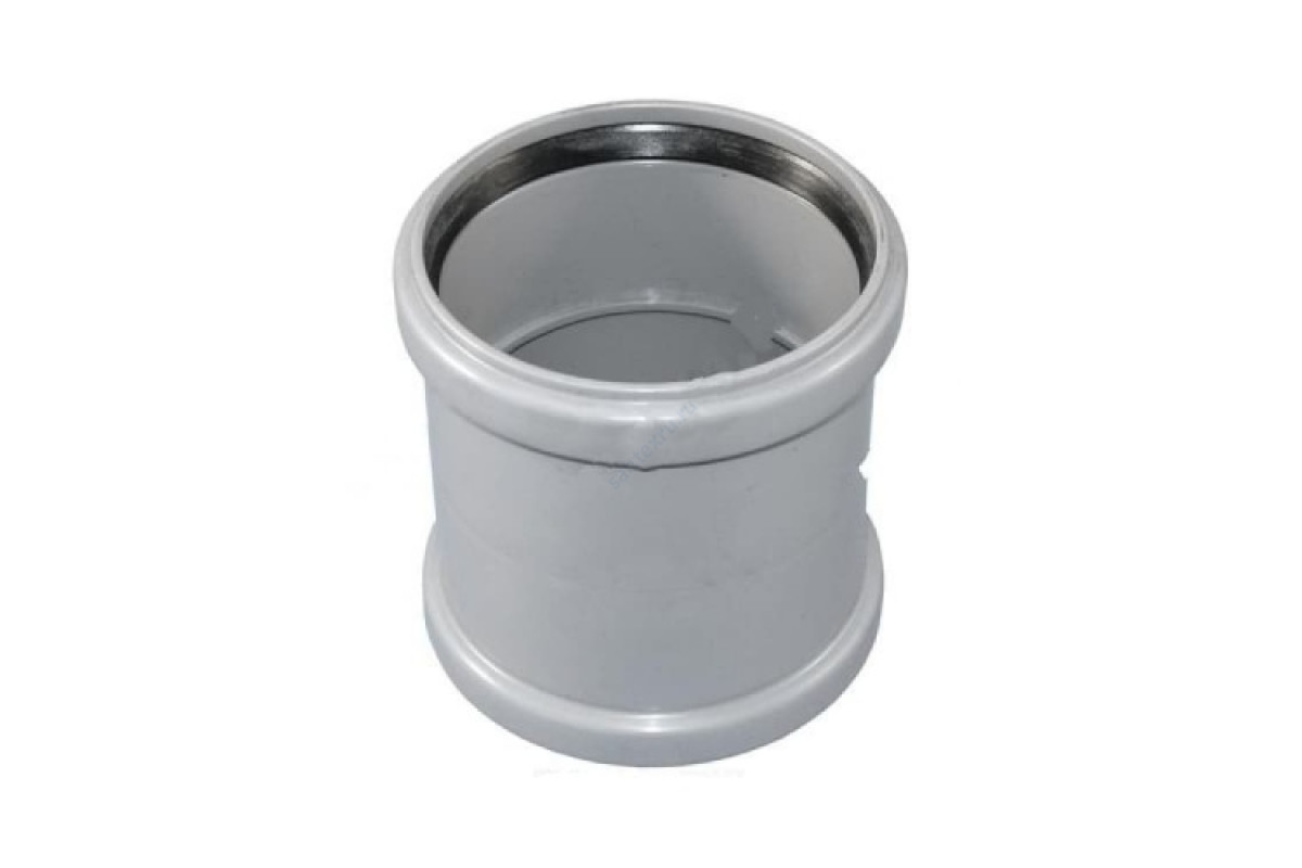 Муфта PP-H ремонтная серая Дн 110 б/нап в/к Политэк 301110