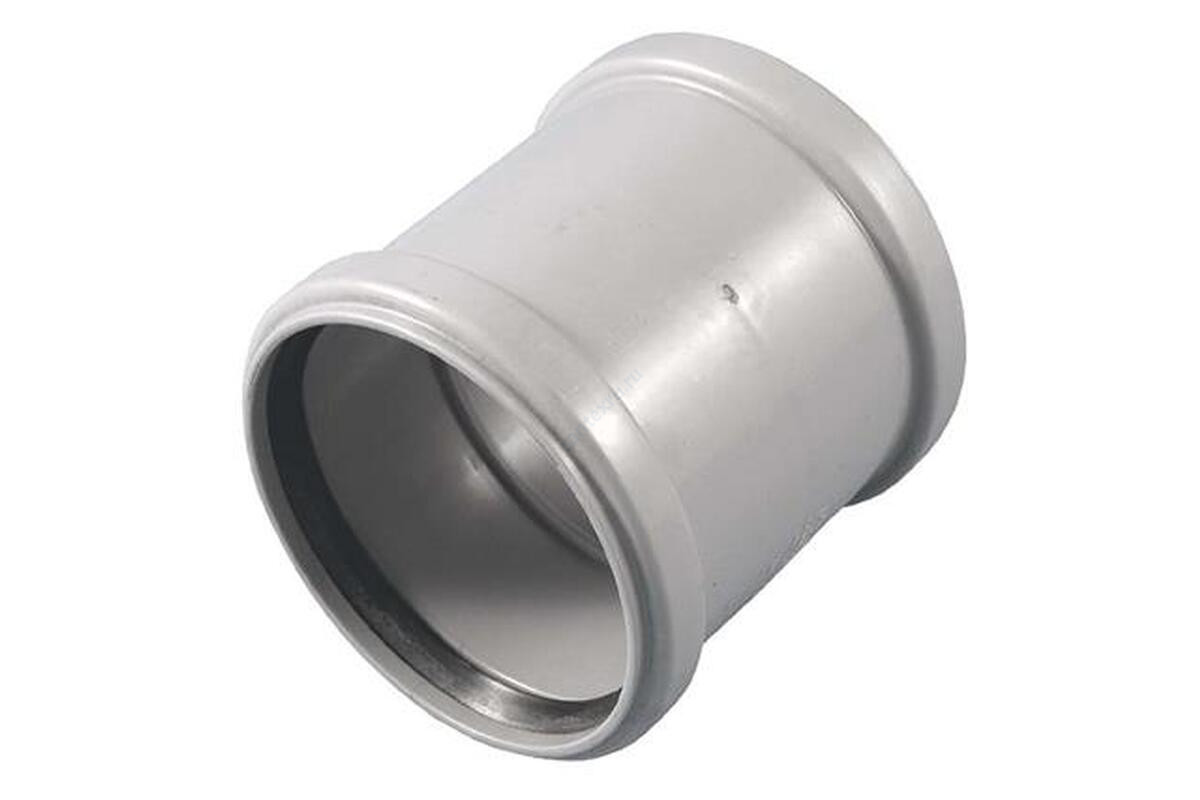 Муфта PP-H двухраструбная серая Дн 32 б/нап в/к RTP (РосТурПласт) 11333П