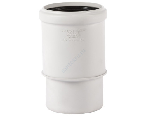 Патрубок PP-H компенсационный бесшумный белый Дн 110 б/нап в/к RTP (РосТурПласт) 24573 