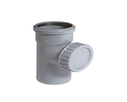 Ревизия PP-H с крышкой серая Дн 50 б/нап в/к САЗ