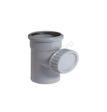 Ревизия PP-H с крышкой серая Дн 110 б/нап в/к САЗ