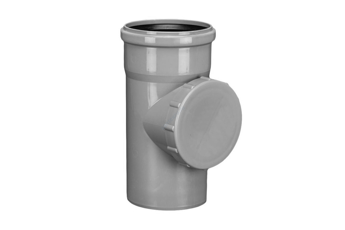 Ревизия PP-H серая Дн 110 б/нап в/к Политэк 611000