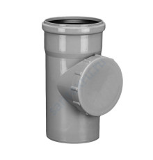 Ревизия PP-H серая Дн 110 б/нап в/к Политэк 611000