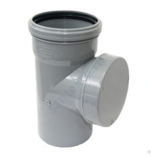 Ревизия PP-H с крышкой серая Дн 50 б/нап в/к RTP (РосТурПласт) 11372