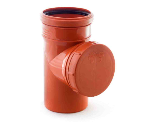 Ревизия PP-B с крышкой коричневая Дн 160 б/нап в/к RTP (РосТурПласт) 11674