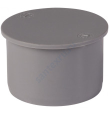 Заглушка PP-H серая HT HTM Дн 75 б/нап Ostendorf 113620