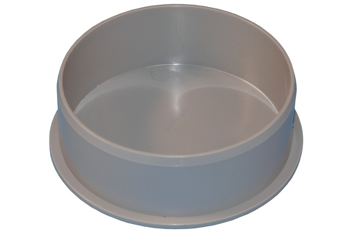 Заглушка PP-H серая Дн 50 б/нап Политэк 405000