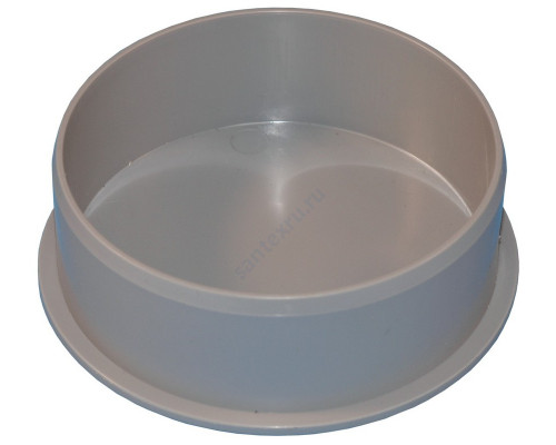 Заглушка PP-H серая Дн 50 б/нап Политэк 405000